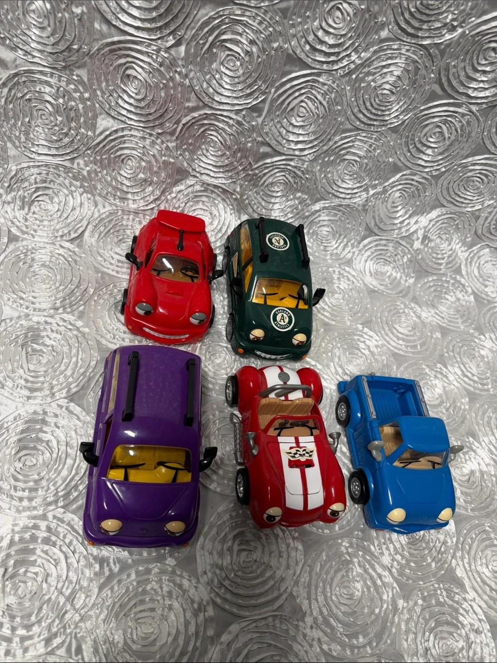 The Chevron Cars Toys (Riley Roadster,Tony Turbo,Pete Pick-Up,Victor E. Van 2)